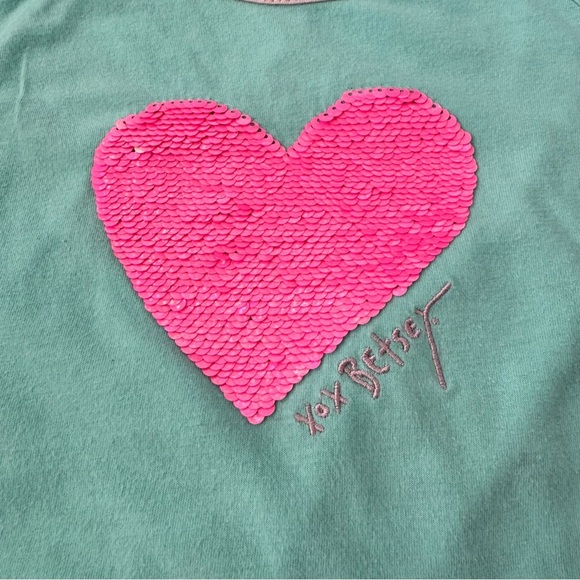 Betsey Johnson girls heart unicorn sequins Tshirt bundle set lot size 6/7 - Picture 9 of 10